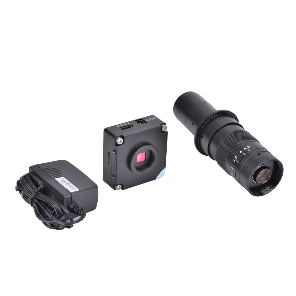 16MP HDMI USB HD 1080P Digitalni Industrijski Video Inspekcijski Mikroskop Skup Kamere, TF Kartica Sliku video recorder + 100X Objektiv Kamere