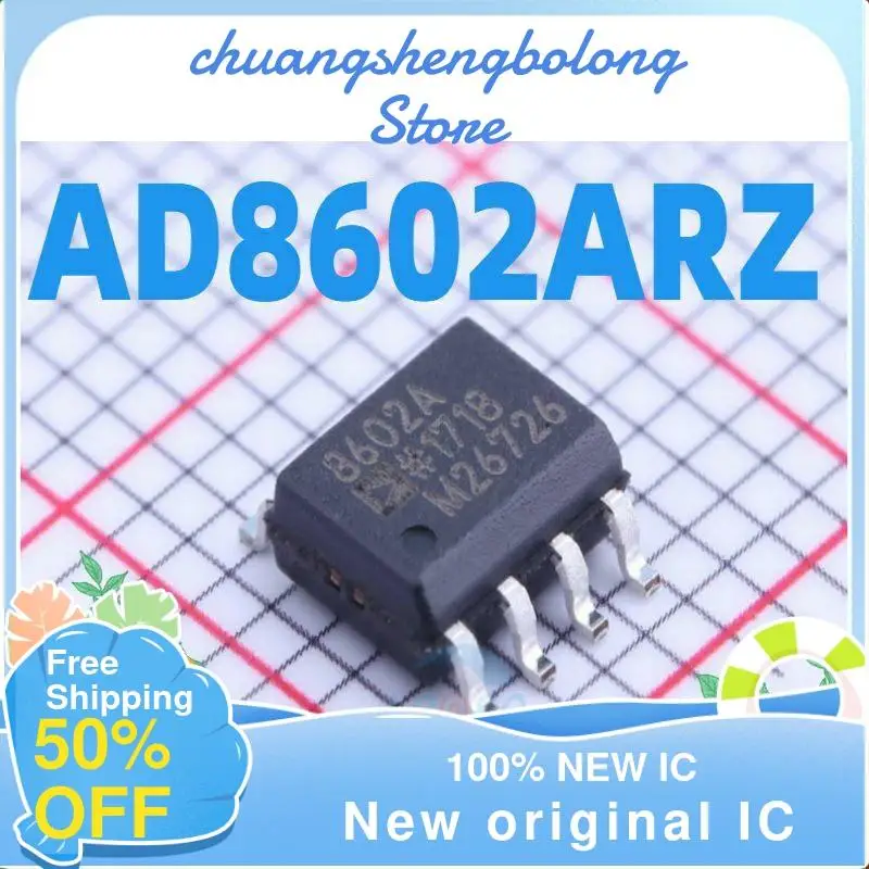 10 do 200 KOM AD8602ARZ AD8602A 8602A sop8 Novi i originalni širokopojasni operativni pojačalo čip