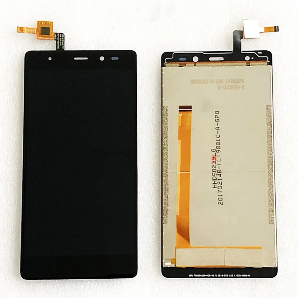 Crn/bijela boja Za Leagoo T1 LCD zaslon i zaslon osjetljiv na dodir Digitalizator Sklop, Rezervni Dijelovi za Opremu Za mobilne Telefone