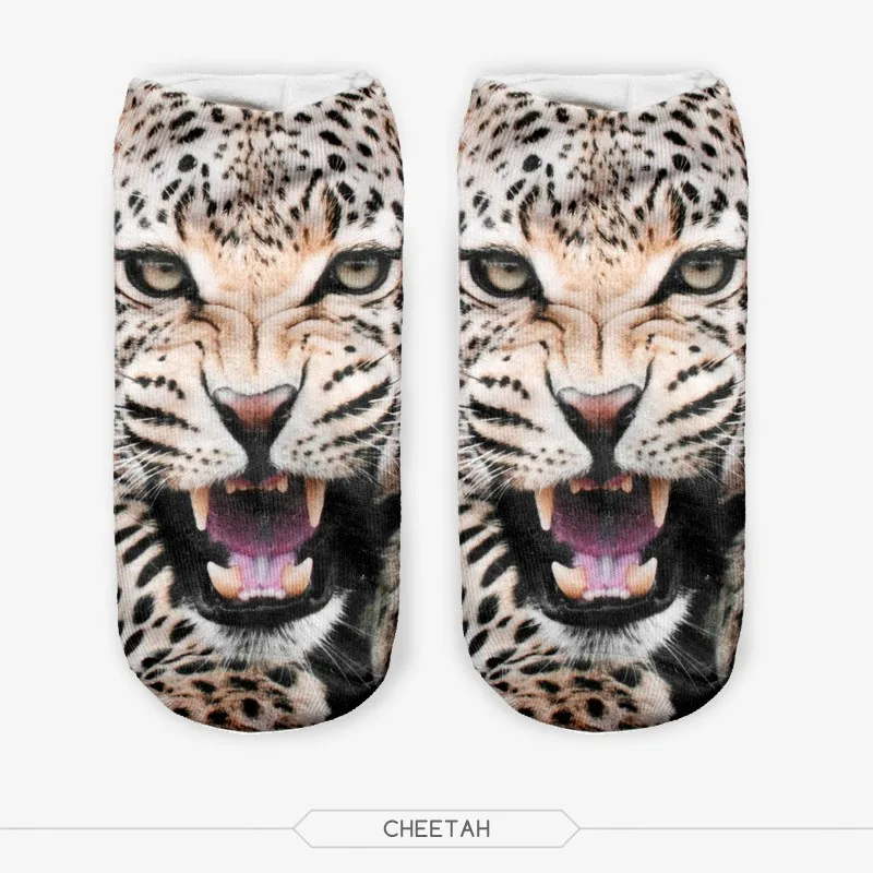 Niske Čarape Do Gležnja 2016 Moda Ispis Životinja je gepard ženske Kratke čarape