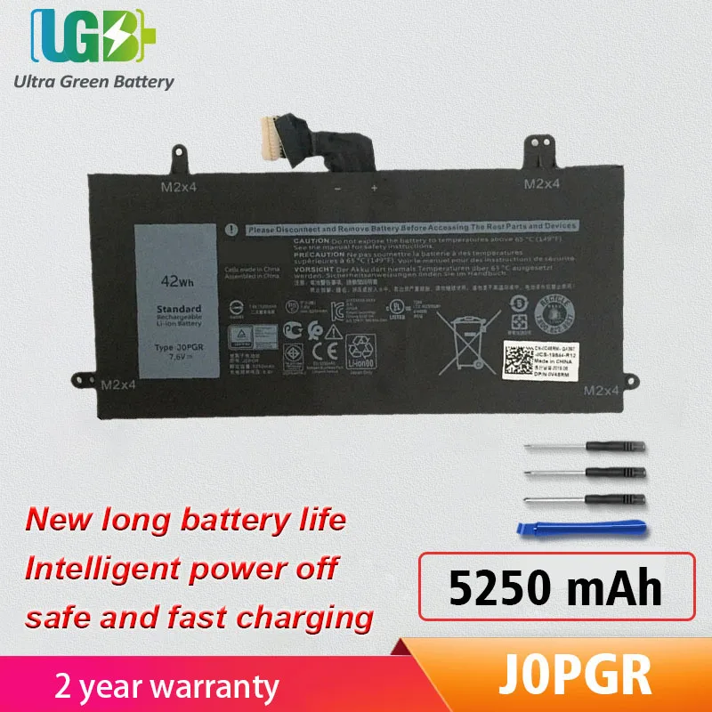 UGB Novi J0PGR JOPGR Zamjena baterije Za Dell Latitude 12 5285 5290 2- Serija in-1 1WND8 X16TW T17G001 0FTH6F