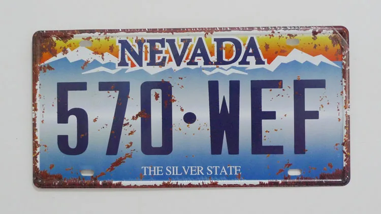 1 kom Nevada Silver država жестяная natpisom SAD-Američka automobilska licenca pločice osoba špilja promiče znak