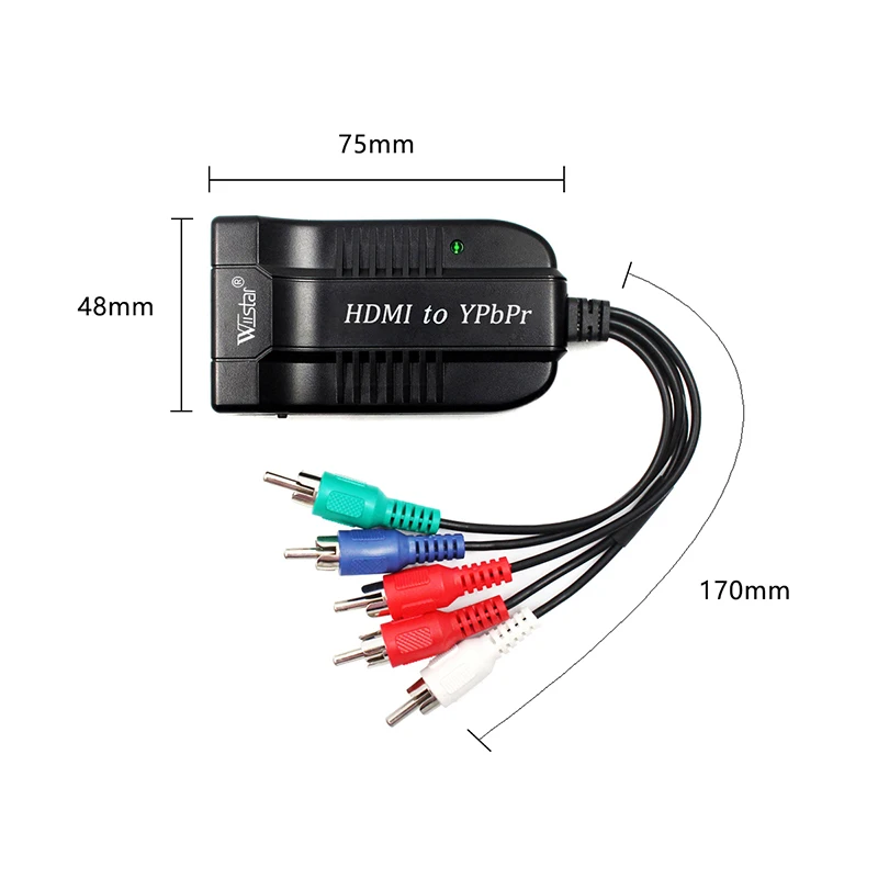Wiistar 1080P HDMI na Компонентному Video YPbPr Muški YPbPr 5RCA RGB Pretvarač ac R/L Audio za HDTV Monitor Besplatna Dostava
