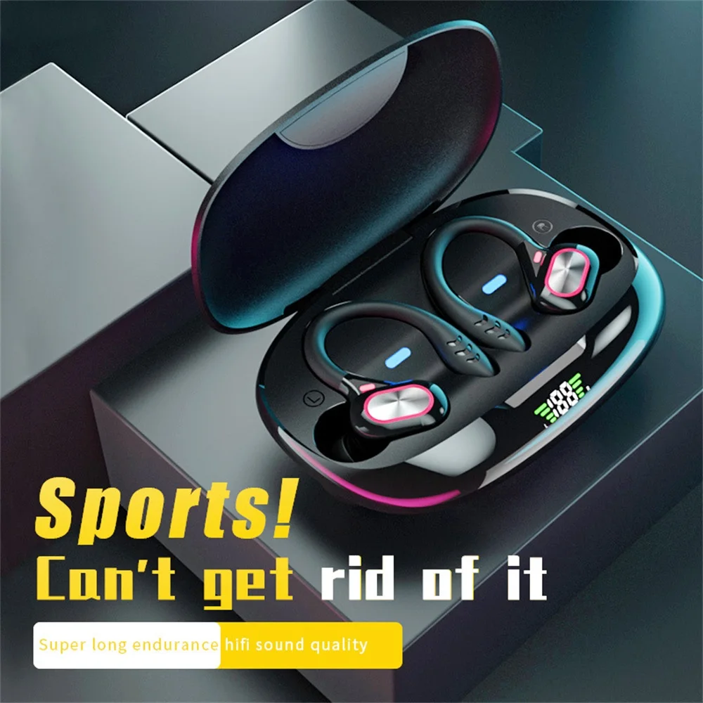 TWS Sportske Vodootporne Slušalice su Bežične Slušalice sa Led Zaslon Bluetooth-kompatibilni 5.0 Hi-Fi Stereo Slušalice s Mikrofonom