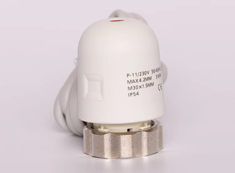 Normalno zatvoreni термопривод električni ventil za kolektor električno podno u sustavu toplog poda 230V