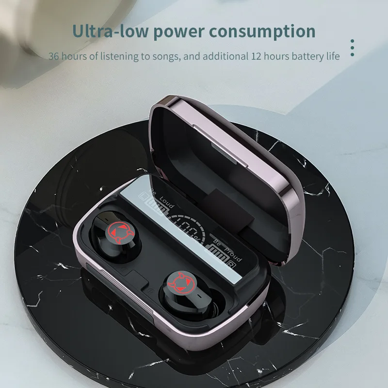 Mini Bežične Slušalice Sa Led Zaslon TWS Bluetooth kompatibilne Slušalice Sportske Vodootporne Slušalice S Mikrofonom Za IOS, Android Telefon