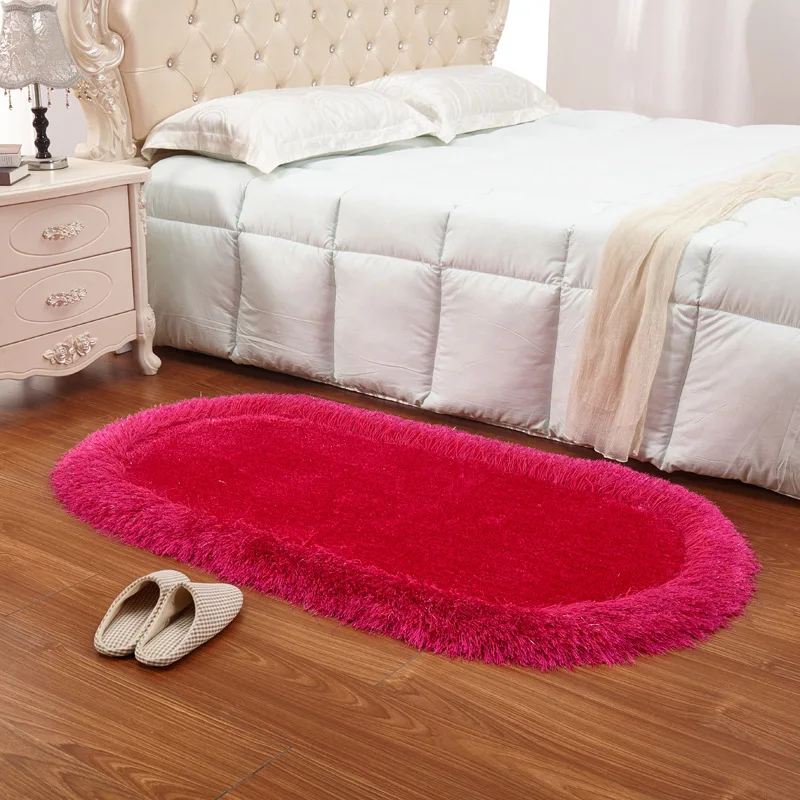 Elastični svileni tepih tepisi dnevni boravak spavaća soba stolić noćni tepisi
