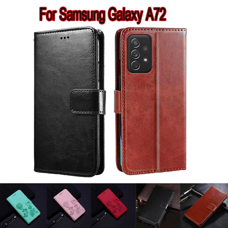 Flip torbica za Samsung Galaxy A72 SM-A725F A725M, torbica za telefon, Zaštitna torbica, Torbica za Samsung A72 A 72, kožni novčanik-knjižica
