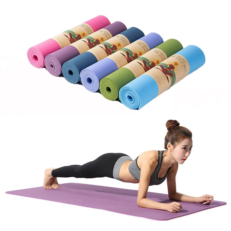 Rooxin yoga Mat Protuklizni Sportski Tepih za Fitness Debljine 6 mm Komforan EVA Pjena yoga mat za Vježbe, Joga i pilates mat Gimnastika