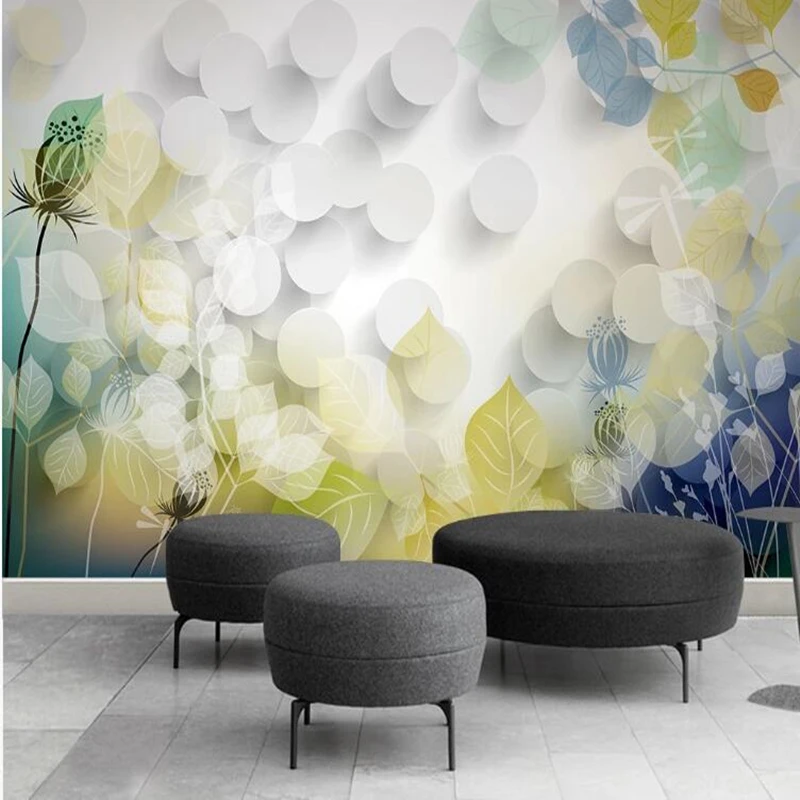 Običaj papel de parede 3d, freska s фантазийным cvjetni spektar za dnevni boravak spavaća soba kauč na pozadinu ukrasne tapete