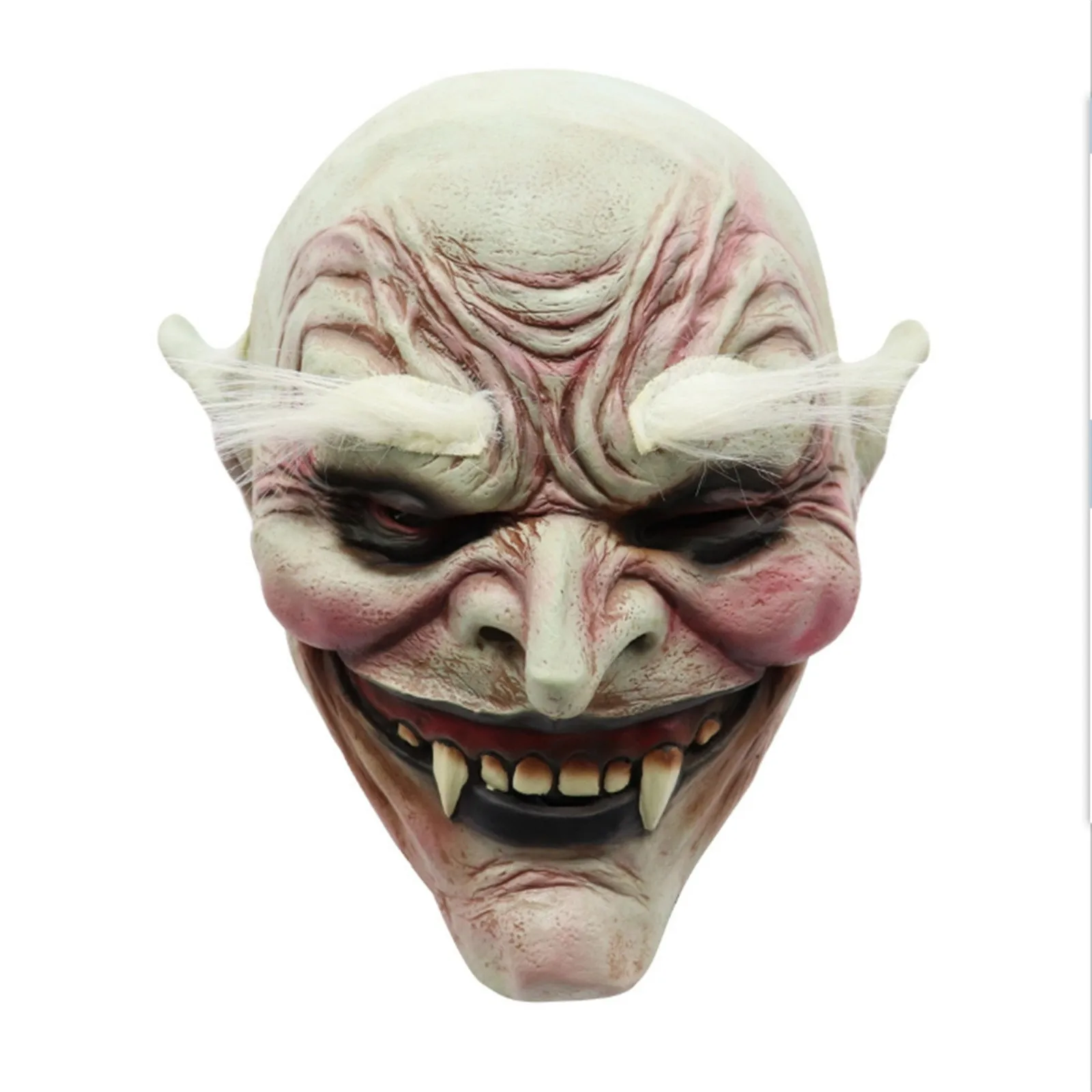 Bijele Obrve Stari Demon Maska Halloween Horror Vrag Maska Strašno College Cosplay Maskenbal Vampir Šlem Odrasla Osoba Dotjerati Rekvizite