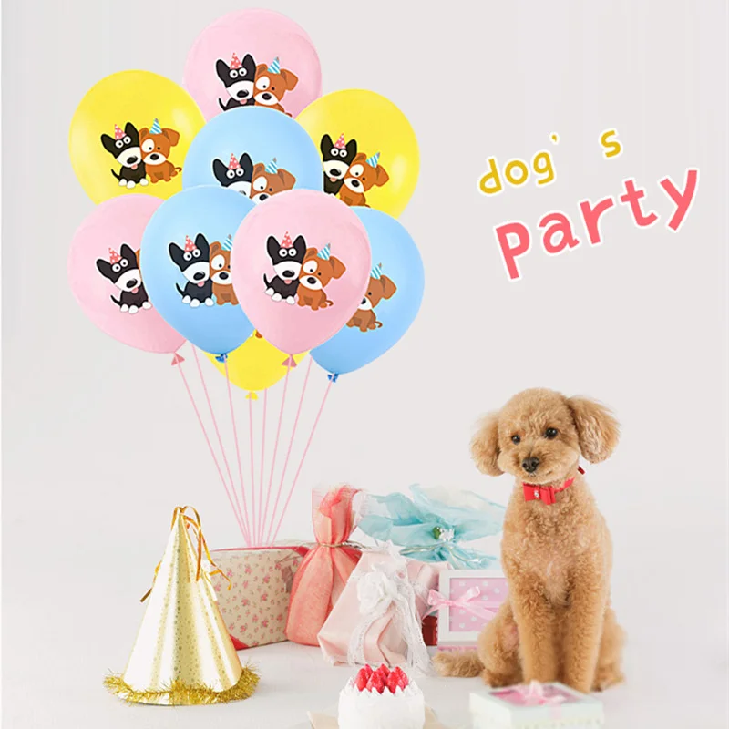 10шт 12 inča crtani pas ispis stranke dekoracije od balona dječja igračka balon kućni ljubimac rođendan lateks balona na veliko