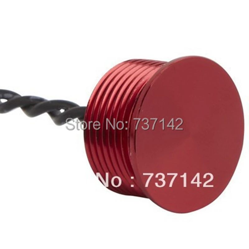 ELEWIND Crvene boje aluminijski instant 1НО пьезопереключатель gumb switch (16 mm, PS161P10YRD1, Rohs, CE)