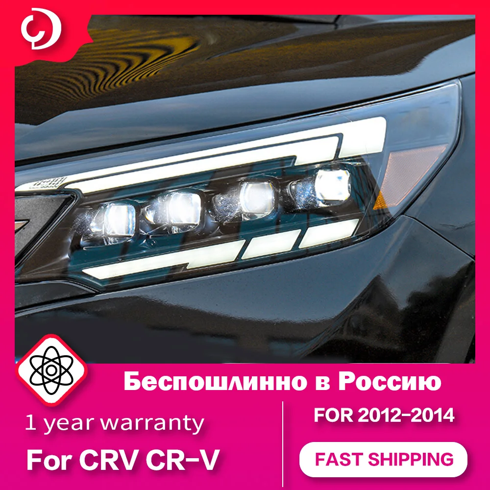 Prednja svjetla za Honda CR-V CRV 2012-2014 Led DRL Leće za glavnu fenjer Crystal Foco Led Pokazivač Smjera Projektor Zamjena Objektiva