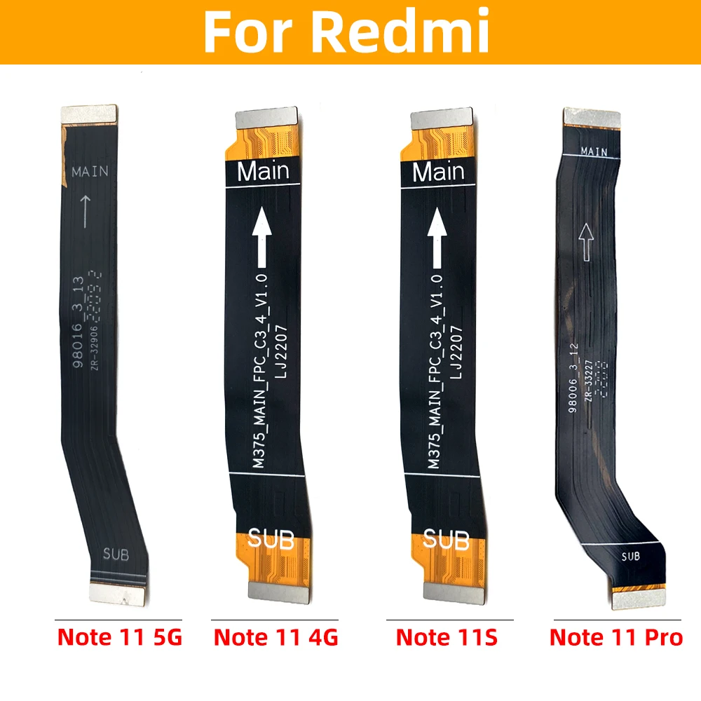 Matična Ploča Fleksibilne Tiskane Pločice Fleksibilan Priključak Kabel Za Redmi Note 11 S 11 4 G 5 G/Redmi Note 11 Pro Mobilni Telefon Rezervni Dijelovi