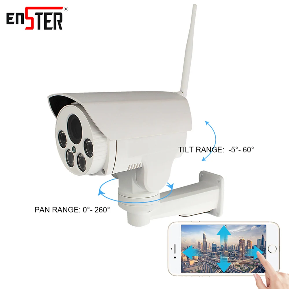 IP kamera ENSTER PTZ Bullet Full HD 960P 1080P bežična IP kamera za wi-fi s auto Fokusom 2MP onvif ip kamera sigurnosti na otvorenom 1080p