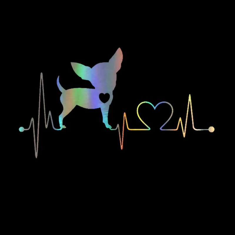 Creative Auto Oznaka 3D Pas Chihuahua Srca Naljepnica za Automobil Zabavne Naljepnice, Naljepnice Vinil Stil Automobila Ukrasne