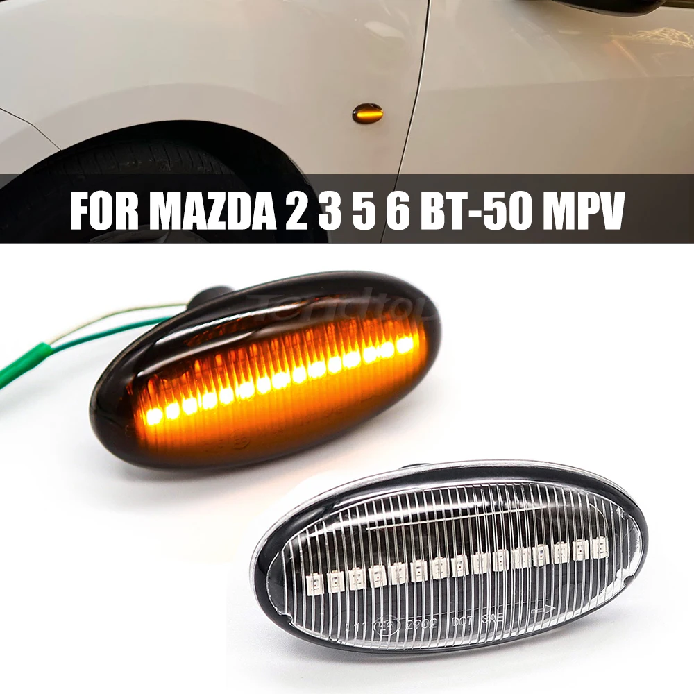 2 kom. Led Serijski Pokazivač smjera Pomicanja Dynamic Led Auto Tuning Strani Dimenzionalni Svjetlo Za Mazda 2 Za Mazda 3 5 6 BT-50 MPV