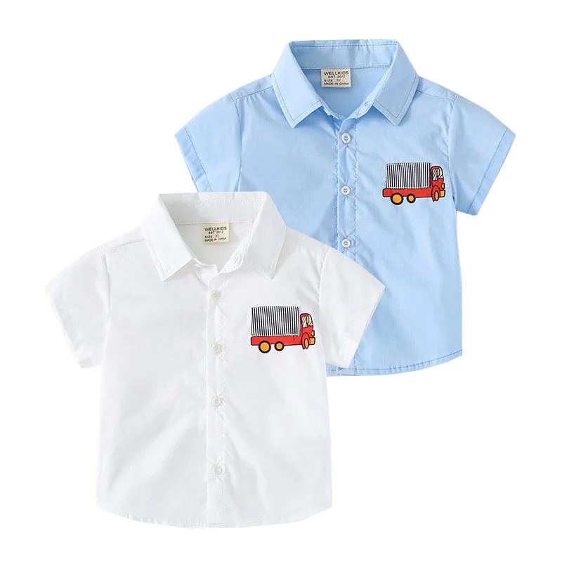Ljetne Majice sa Vezom Za Dječake, Modni Kvalitetne Majice Za Djecu, Dječje Odjeće, Školska Odjeća Od Mješavine Pamuka
