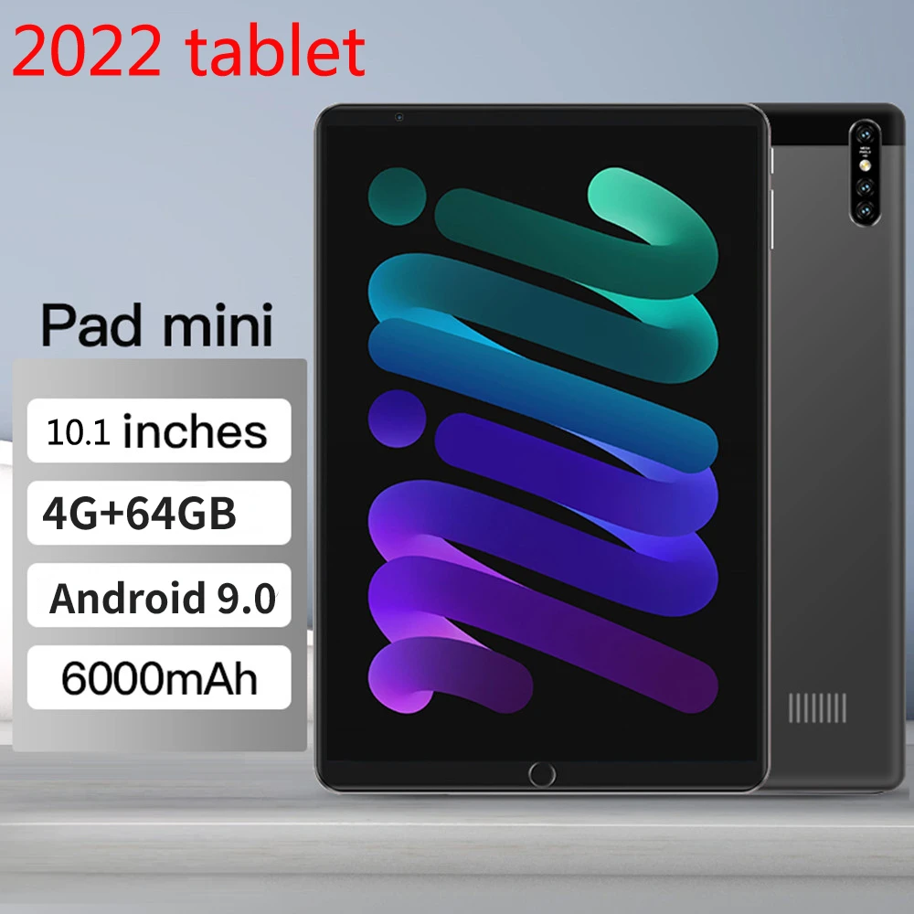 2023 Najnovije 10,1-inčni tablet s izravnim pristupom (RAM 4 GB + ROM 64 GB) Bračni WiFi Tablet PC, Android 9,0 s dvije Sim kartice, tablete za pozive, PC