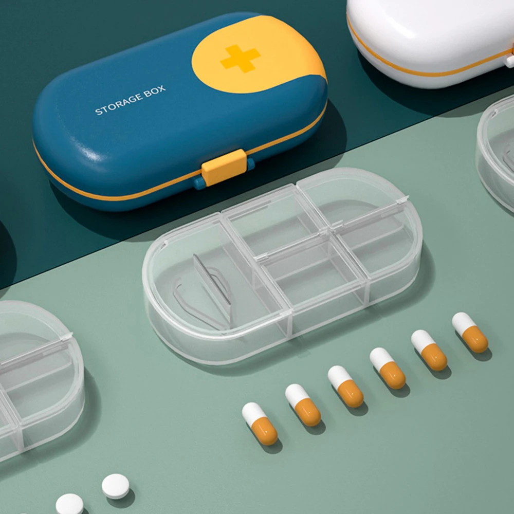 5 Odjeljaka Prometni Kontejner Za Tablete Kutija Organizator Za Tablete Prometni Torbica Za Tablete, Otporna Na Vlagu Vitamin Kontejner Za Lijekove Dispenzer Za Tablete