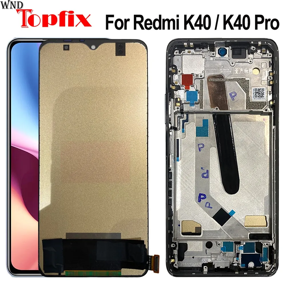 Kvaliteta TFT Za Xiaomi Redmi K40 Pro LCD zaslon osjetljiv Na Dodir Digitalizator Sklop Za Redmi M2012K11AG LCD zaslon