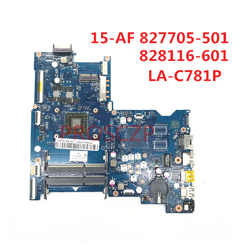 827705-001 827705-501 828116-601 Matična ploča za HP-15-AF Matična ploča laptopa ABL51 LA-C781P s procesorom A6-5200U 100% u potpunosti radi dobro