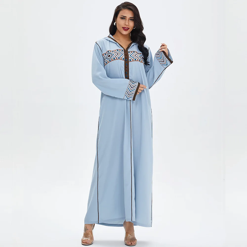 2021 Novi Muslimanski Arapski Bliski Istok, Dubai Donje Duga Haljina Modni Muslimansko Haljina Prekogranični Ženska Odjeća Odjeća Turska