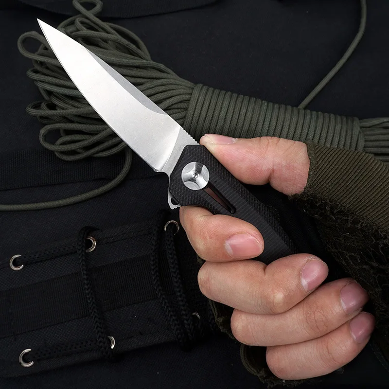 Novi Vanjski Taktički Nož na Sklapanje G10 Ručka Kamp Višenamjenski Siguran Džep Vojni Noževi Za Opstanak EDC Alat