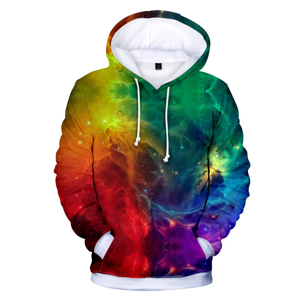 Nova Svemirska Galaxy Šarene modne hip-hop 3d hoodies Majica muška ženska Majica sa kapuljačom top casual Dugi Rukav 3D Pulover S Kapuljačom