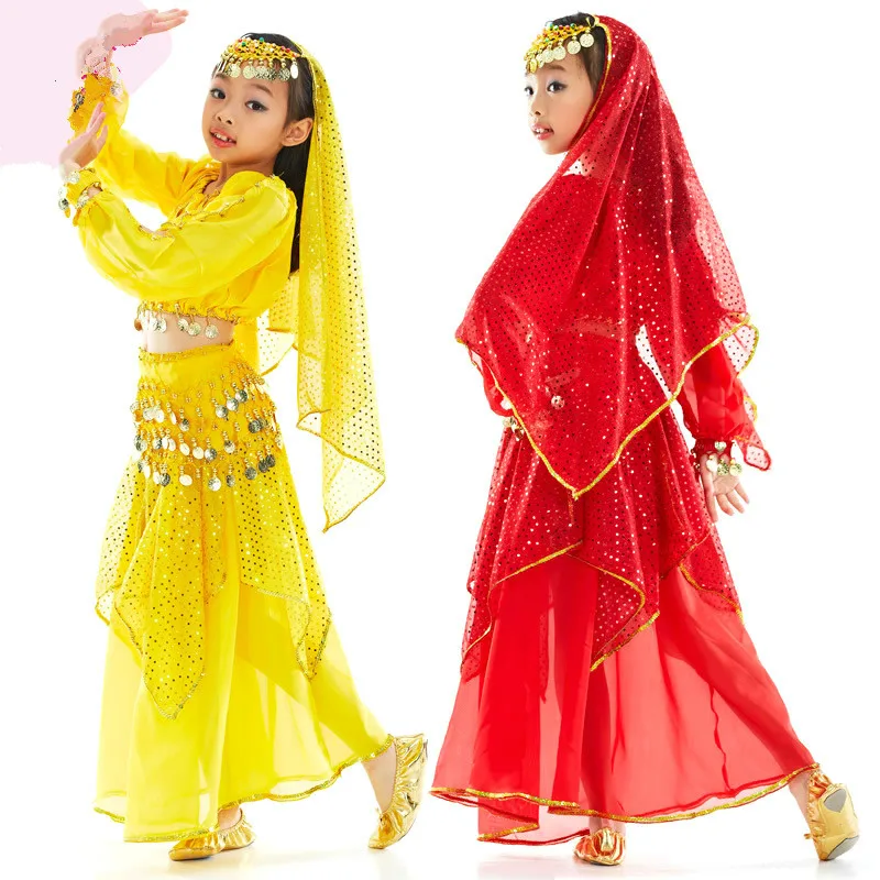 Vruće Prodaju Kostim Trbušne Plesačice Dječji Trbušni Ples Bollywood Indijski Ples Odjeća Odjeća Za Nastupe