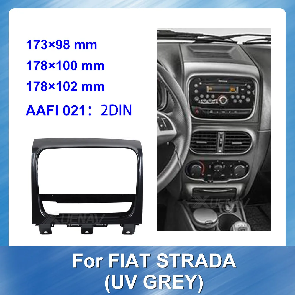 Posebna Kontrolna ploča Radio za FIAT STRADA UV-Siva 2 Din Automobili DVD Panel Kit za Ugradnju Аудиокадра za FIAT Završiti Okvir Ploča
