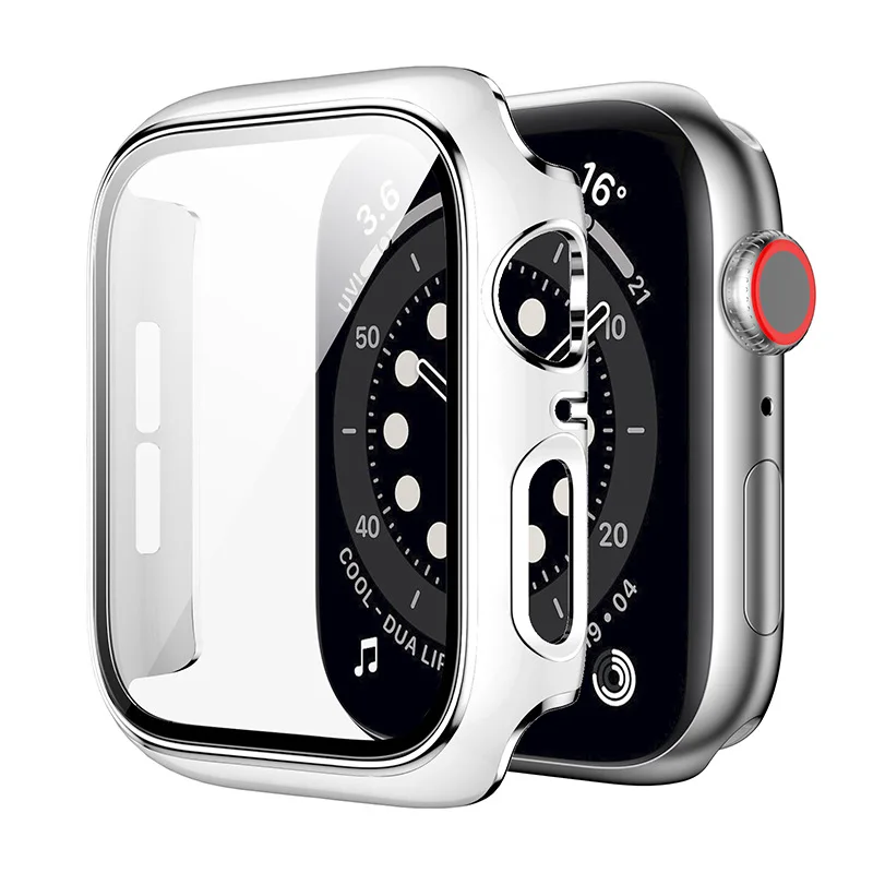 Torbica Za Apple Watch 7 Zaštitna folija za ekran 45 mm 41 mm SE Series 6 5 4 44 mm 40 mm kaljeno Staklo premazom Za Pribor iWatch