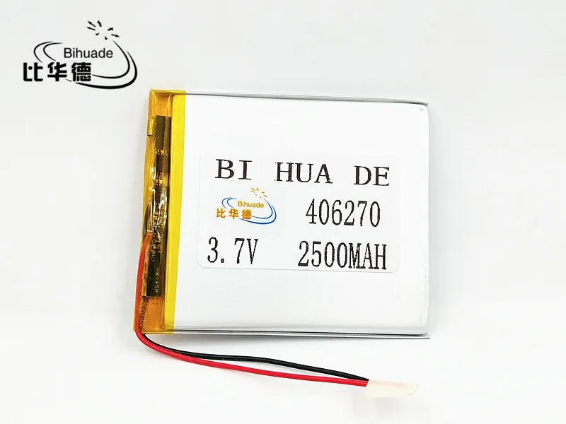 3,7 2500 mah 406270 Litij-Polimer Li-Ion li-ion Baterija za Akumulatorske baterije Za Mp3 MP4 MP5 GPS