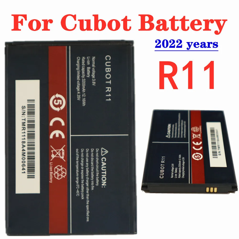 2022 Nova Baterija Za mobilni telefon Cubot R11 Baterija Visoke kvalitete Zamjenske Baterije za pametne telefone 3200 mah na lageru