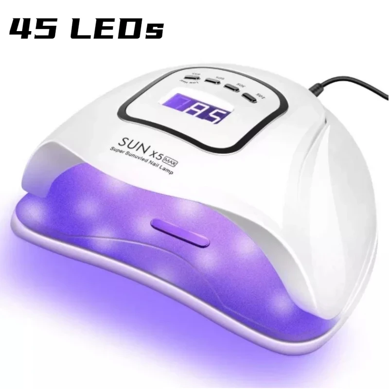SUN X5 MAX UV Led Lampa Za Sušenje Noktiju Lampa sa Automatskim Senzorom za Liječenje Svih Gel-Lakova Pro Sušilica za Manikuru Lampa sa led 45