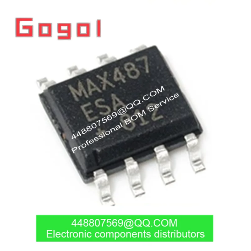 Originalni pravi patch MAX487ESA + T SOIC-8 RS-422/RS-485 primopredajnik čip 5 kom.