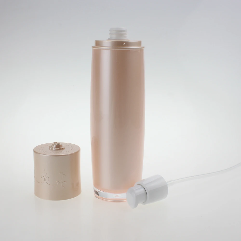 luksuzna bočica losiona od ružičastog i bijelog bisera volumena 120 ml, prazne dekorativni akrilni boce za losion volumena 120 ml, proizvedeni u Kini