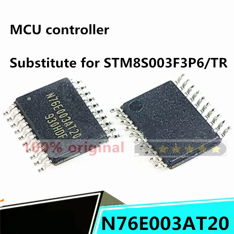 brand 10 komada originalnih jednom čipu N76E003AT20 TSSOP20, kompatibilnih s STM8S003F3P MS51FB9AE