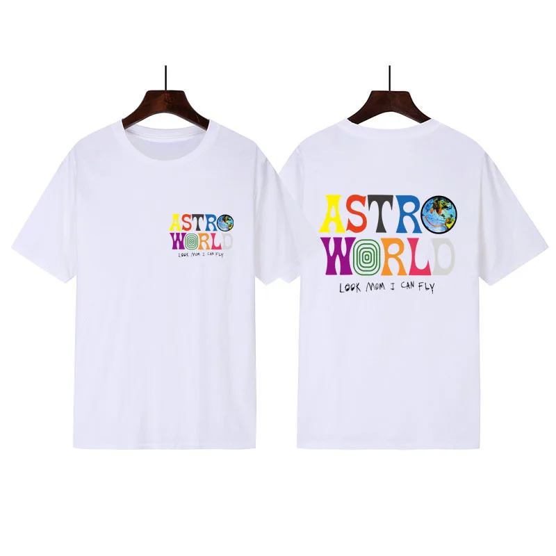 Nouvelle mode Hip Hop t-shirt hommes femmes Travis Scotts ASTROWORLD Harajuku T-Shirts souhait vous étiez ici pismo imprimer T-