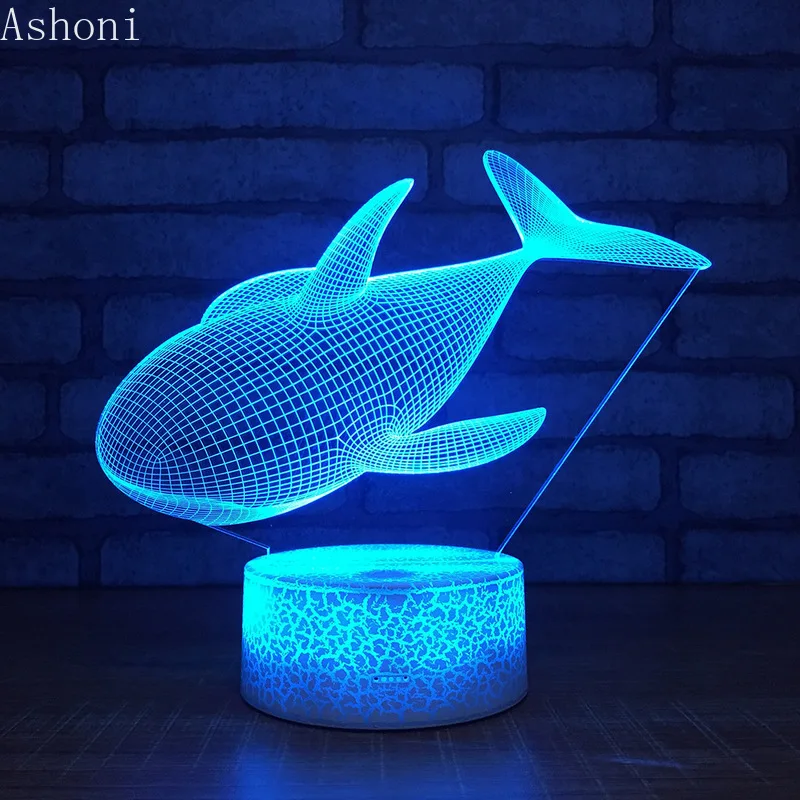 NOVE Lampe U Obliku Kita 3D LED Touch 7 Boja, priznanja mijenja noćno svjetlo, Kućnog tekstila, Svjetiljka, Kućnog tekstila, Božićne Darove