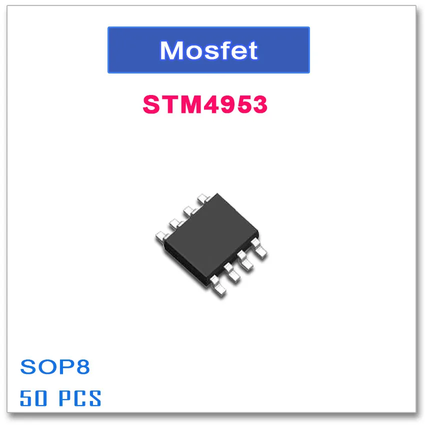 50ШТ SOP8 STM4953 Dual P-kanal Visoke kvalitete STM 4953 Original-30V -4.5 A