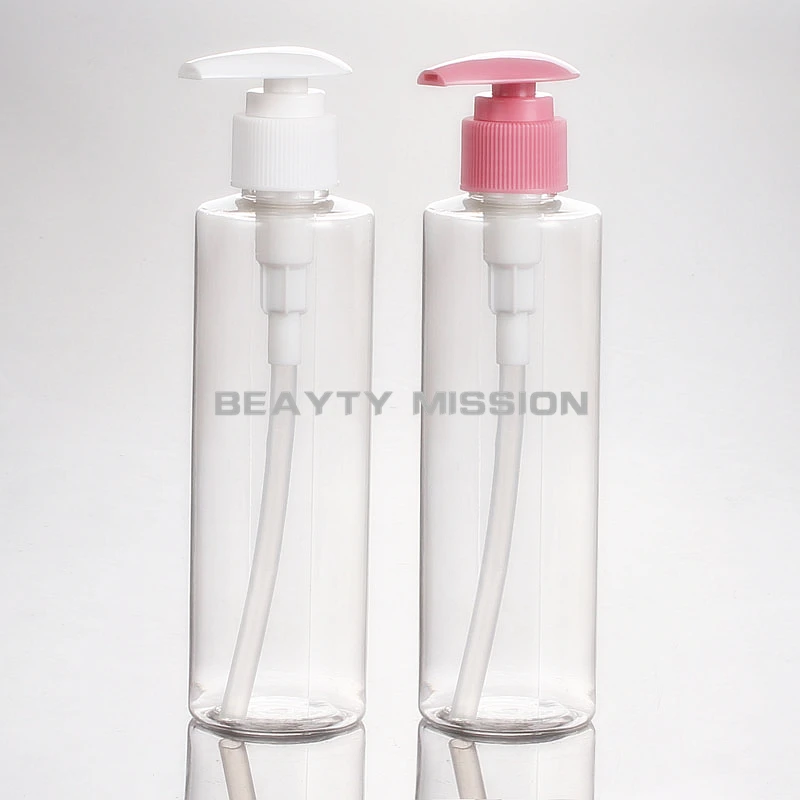 BEAUTY MISSION 24 kom./lot 200 ml transparentno prazan pumpa za losion, mjerenje estetske plastične boce, posuda za losion