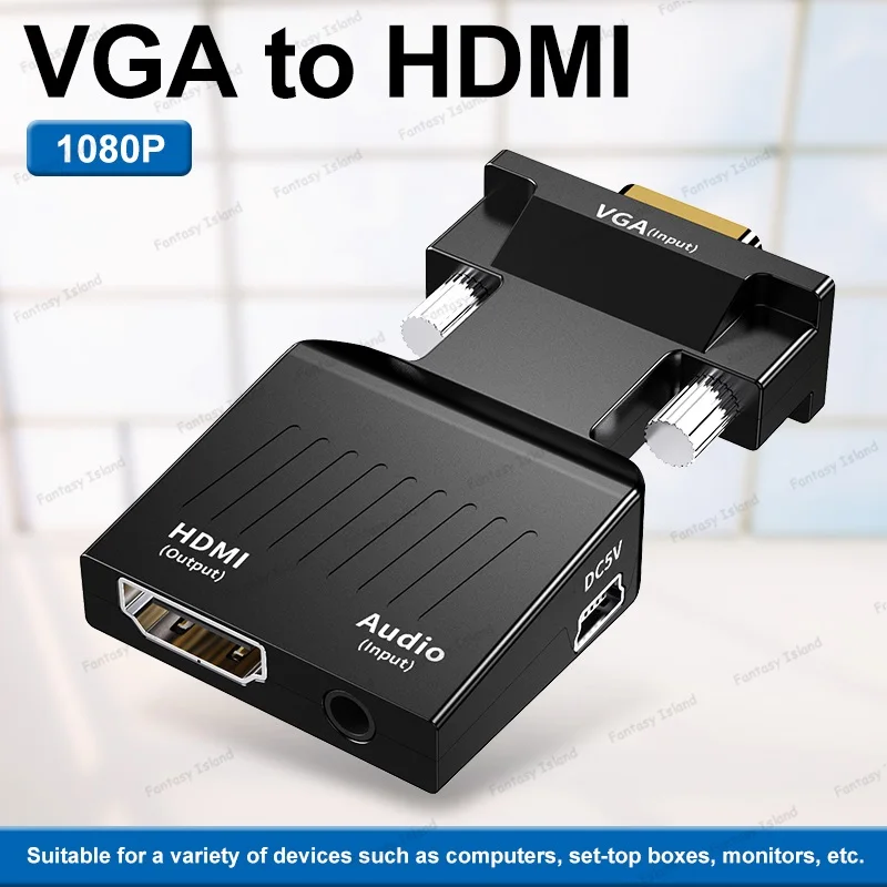 HW-2217 pretvarač VGA u HDMI audio VGA u HDMI računalo domaćin u HD Konverter