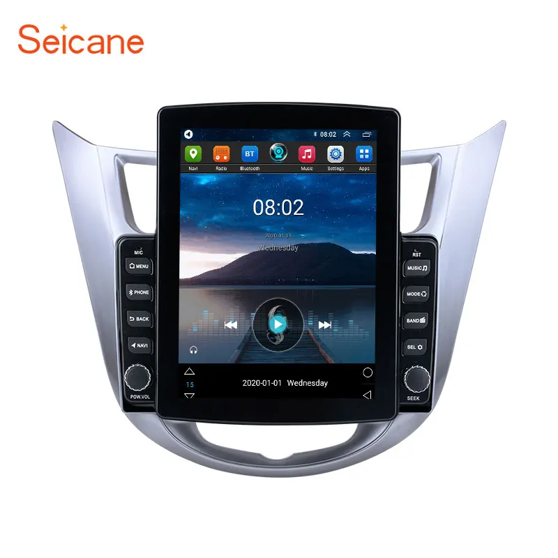 Seicane 2G + 32G CarPlay DSP Za 2011 2012 2013 Hyundai Verna Accent Solaris IPS Android 10 Auto Radio Multimedija Navigacija 2 din