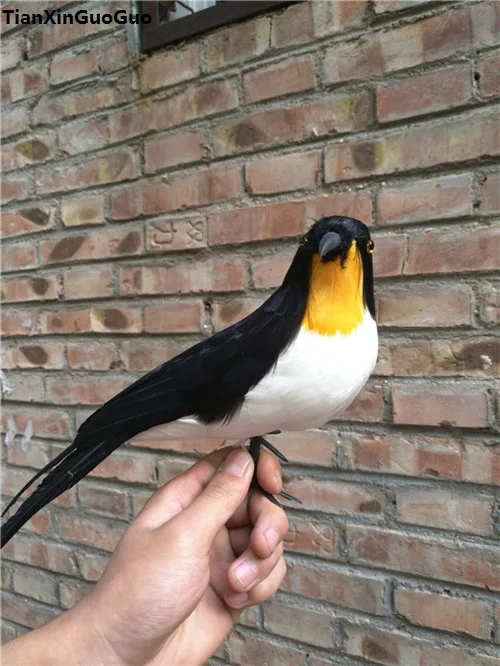 simulacijski ptica krut model oko 30 cm perje ptica Lastavica ukras kućnih vrtova dar s1142