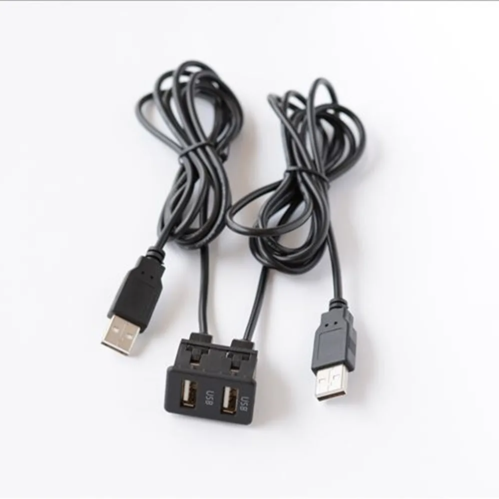 Auto je Ploča u Ravnini s dva USB Ploča Auto Brod Dual USB Produžni kabel Adapter za Volkswagen Toyota