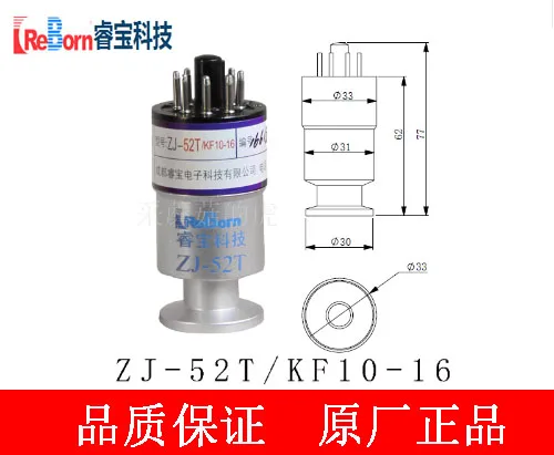 Ruibao ZJ-52T senzor otpora вакуумметр ZJ-52/KF10 16/KF25 15,5 staklo metal