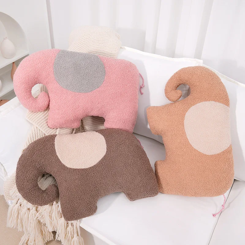 Nordic style auspicious elephant pillow plush toy sofa pillow doll Jastuk-slon u skandinavskom stilu