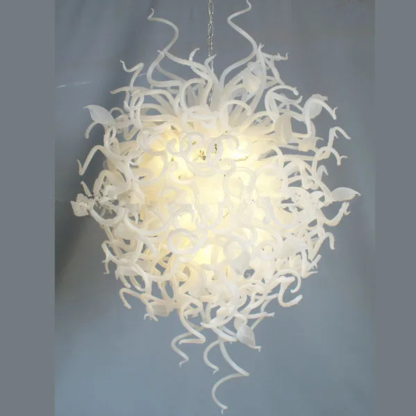 Besplatna dostava Luksuzna Moderna Bijela Stropna svjetiljka u Obliku Cvijeta Led Žarulje su Ručni Rad Od Murano Stakla AC 110/120/220/240 U